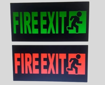 LED Fire Exit Safety Signage